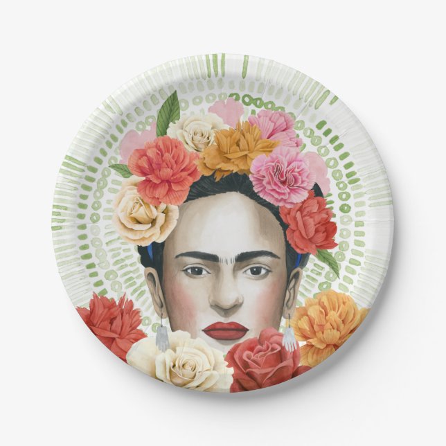 Frida's Flowers Collection Paper Plates (Front)