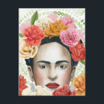 Frida's Flowers Collection Postcard<br><div class="desc">Frida's Flowers Collection by June Erica Vess</div>