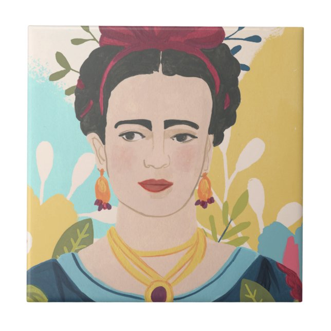 Frida's Garden Collection Ceramic Tile (Front)