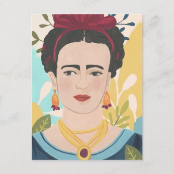 Frida's Garden Collection Postcard by worldartgroup at Zazzle