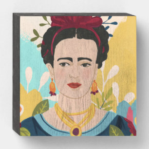 Frida's Garden Collection Wooden Box Sign