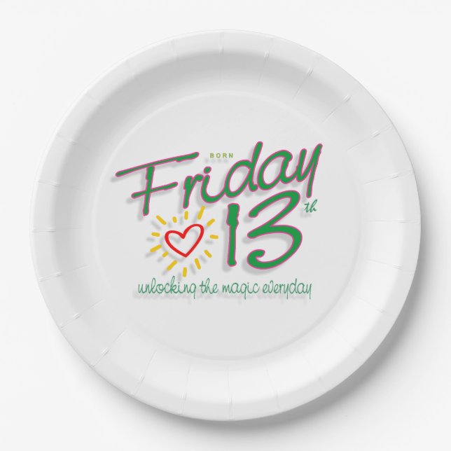 Friday 13th paper plates (Front)