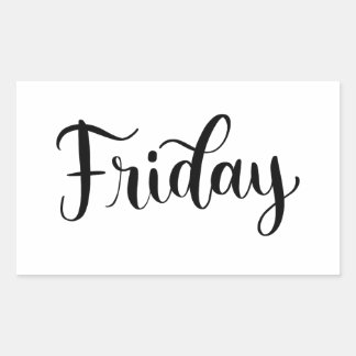 Friday - Calligraphy / Lettering Sticker