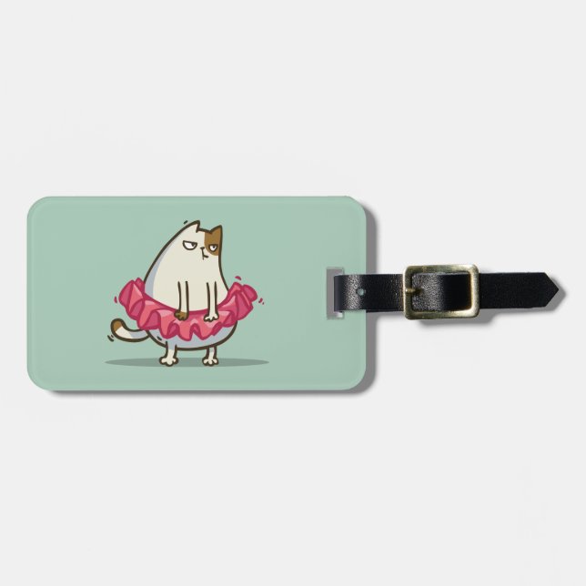 Friday Cat №1 Luggage Tag (Front Horizontal)