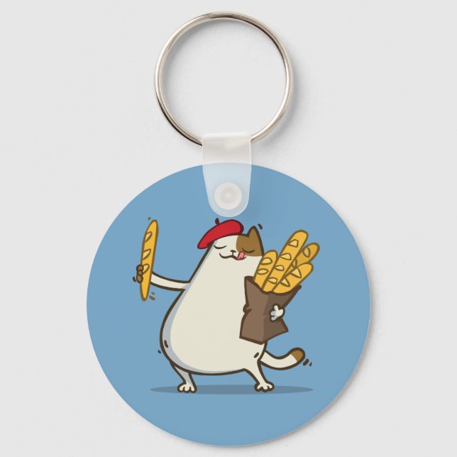 Friday Cat №3 Keychain (Front)