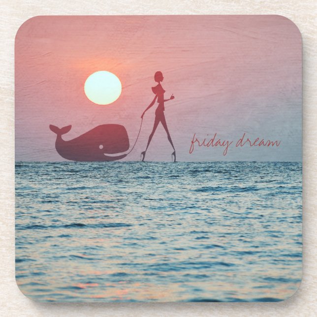 Friday Dream Beverage Coaster (Front)