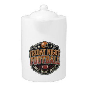 Friday Night Football Vintage Sports Teapot