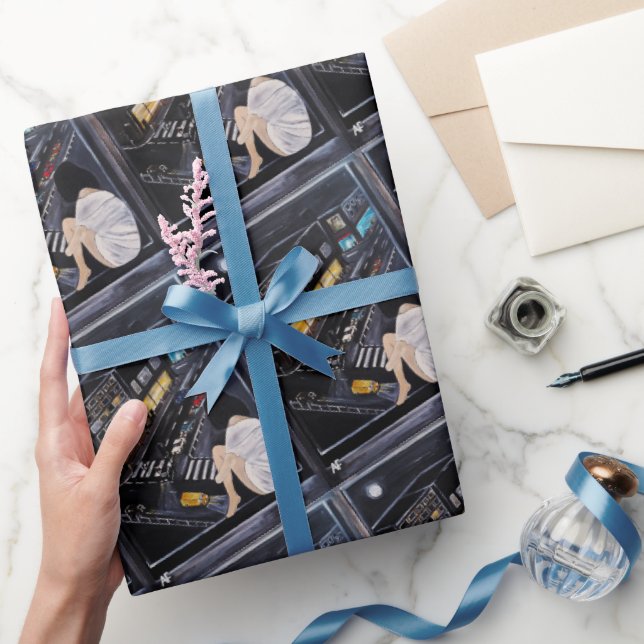 Friday Night Painting by Alfred Fox Wrapping Paper (Gifting)