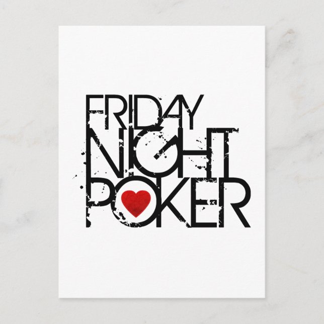 Friday Night Poker Postcard (Front)