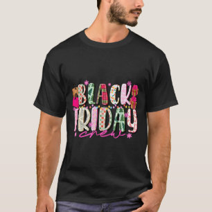 Friday Shopng Crew Christmas Lights Black Shopng F T-Shirt