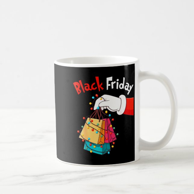 Friday Shopng Squad Christmas Black Shopng Family  Coffee Mug (Right)