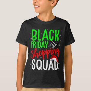 Friday Shopng Squad Cute Christmas Black Shopng Lo T-Shirt