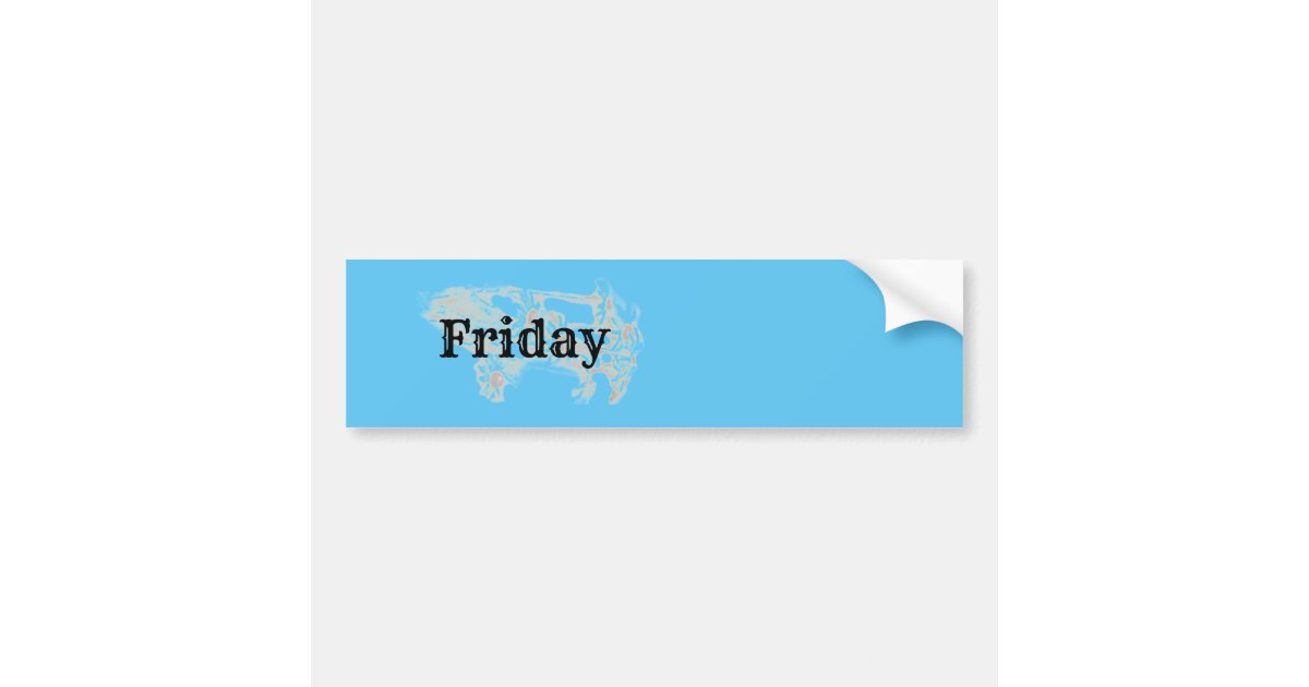 Friday Off Sticker FRIDAY -small - Sticker | Zazzle