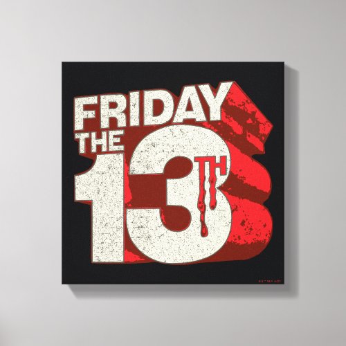 Friday the 13th | Bleeding Stacked 3D Logo
