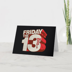 Friday the 13th Bleeding Stacked 3D Logo Card