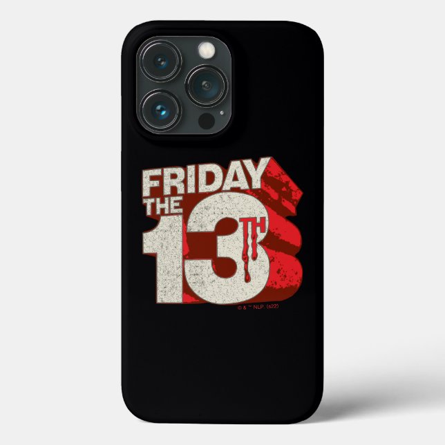 Friday the 13th | Bleeding Stacked 3D Logo Case-Mate iPhone Case (Back)