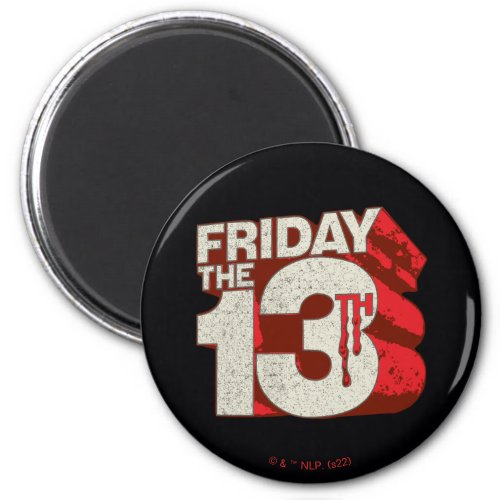 Friday the 13th | Bleeding Stacked 3D Logo