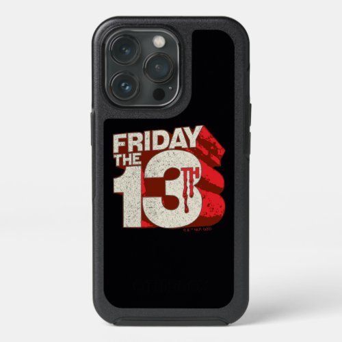 Friday the 13th  Bleeding Stacked 3D Logo iPhone 13 Pro Case
