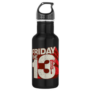 Friday the 13th Bleeding Stacked 3D Logo Stainless Steel Water Bottle
