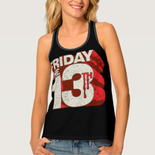 Friday the 13th Bleeding Stacked 3D Logo Tank Top