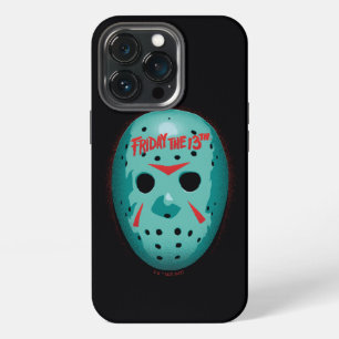 Friday the 13th Blue Hockey Mask Graphic iPhone 13 Pro Case