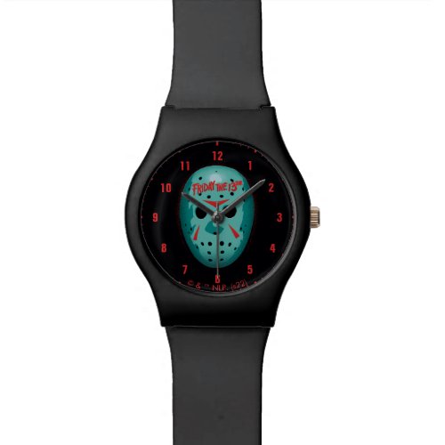 Friday the 13th | Blue Hockey Mask Graphic Watch