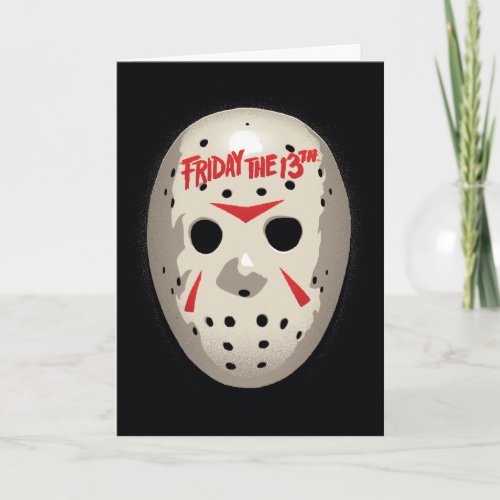 Friday the 13th  Hockey Mask Graphic Card