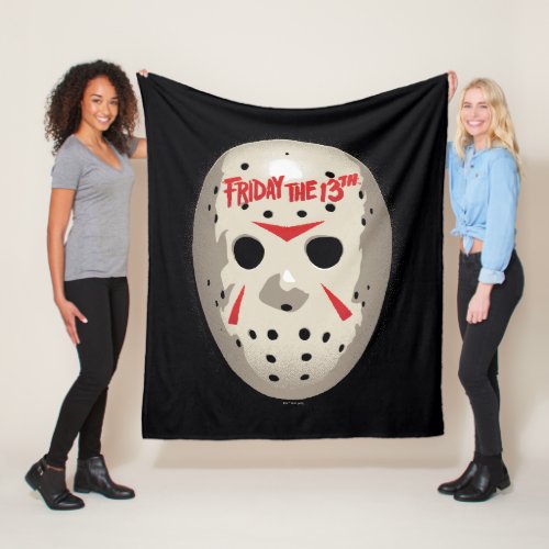 Friday the 13th  Hockey Mask Graphic Fleece Blanket