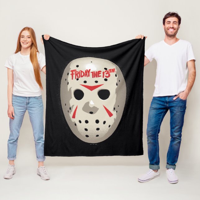 Friday the 13th | Hockey Mask Graphic Fleece Blanket (In Situ)
