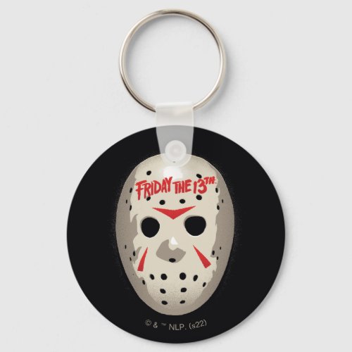 Friday the 13th  Hockey Mask Graphic Keychain