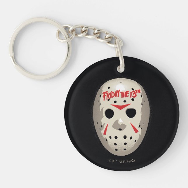 Friday the 13th | Hockey Mask Graphic Keychain (Front)