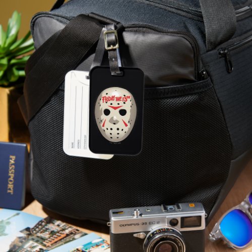 Friday the 13th  Hockey Mask Graphic Luggage Tag