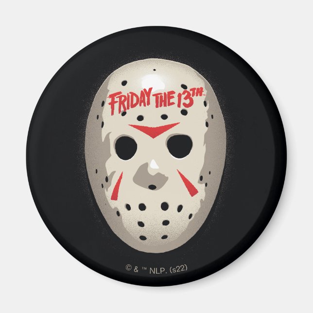 Friday the 13th | Hockey Mask Graphic Magnet (Front)
