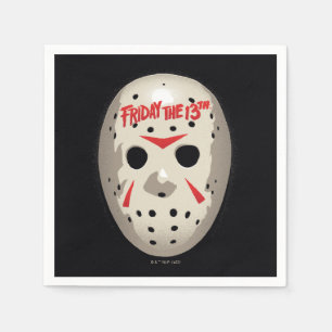 Friday the 13th Hockey Mask Graphic Napkins