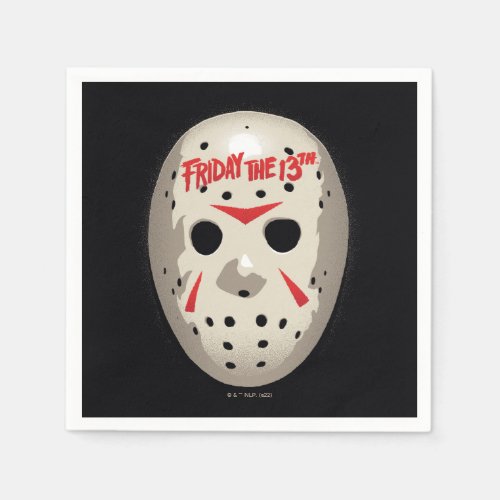 Friday the 13th  Hockey Mask Graphic Napkins