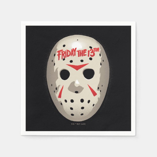 Friday the 13th | Hockey Mask Graphic Napkins (Front)