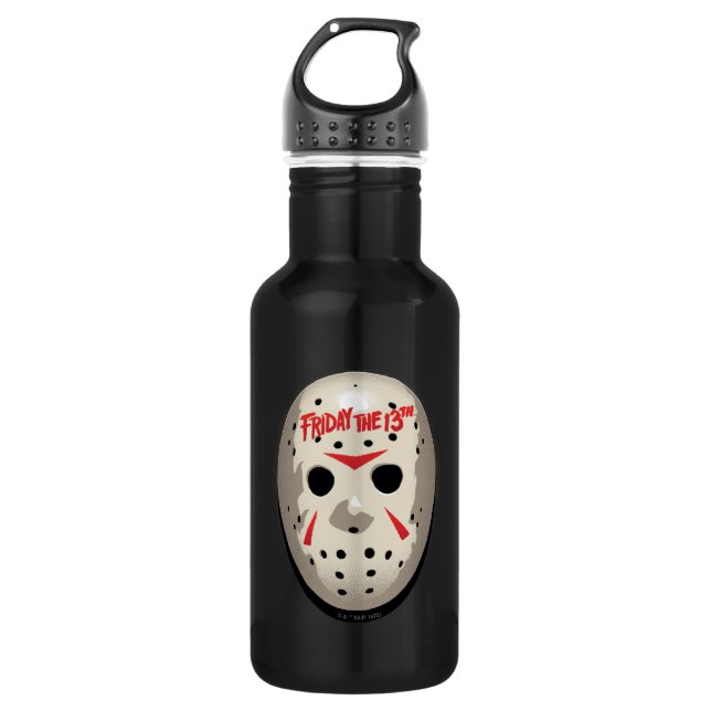 Friday the 13th | Hockey Mask Graphic Stainless Steel Water Bottle (Front)