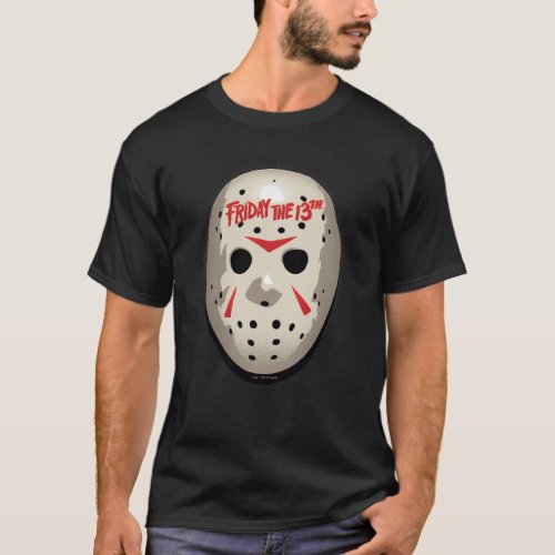 Friday the 13th  Hockey Mask Graphic T_Shirt
