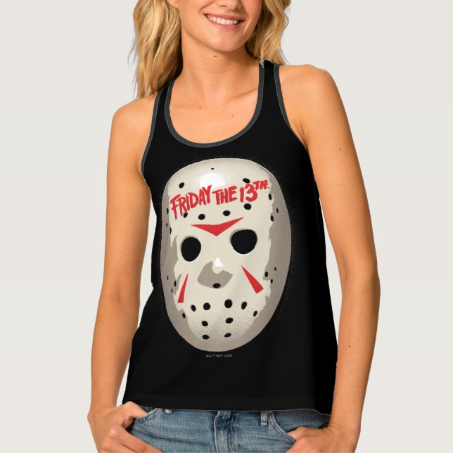 Friday the 13th | Hockey Mask Graphic Tank Top (Front)