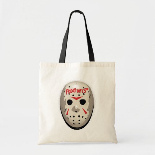 Friday the 13th  Hockey Mask Graphic Tote Bag