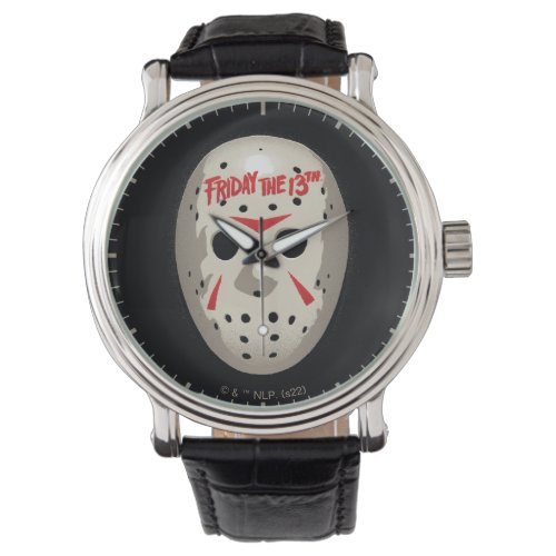 Friday the 13th  Hockey Mask Graphic Watch