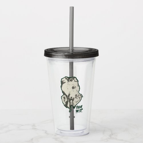 Friday the 13th  Jason Voorhees Burlap Sack Acrylic Tumbler