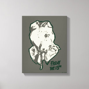Friday the 13th   Jason Voorhees Burlap Sack Canvas Print