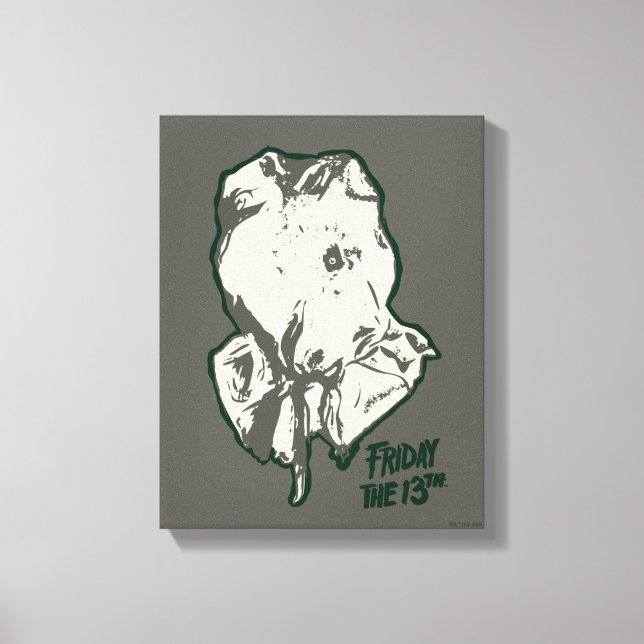 Friday the 13th | Jason Voorhees Burlap Sack Canvas Print (Front)