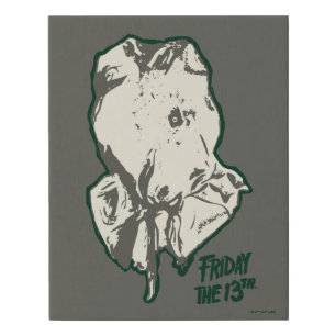 Friday the 13th   Jason Voorhees Burlap Sack Faux Canvas Print