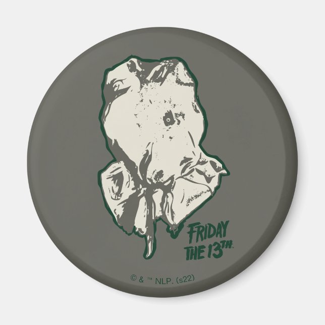 Friday the 13th | Jason Voorhees Burlap Sack Magnet (Front)