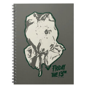 Friday the 13th Jason Voorhees Burlap Sack Notebook