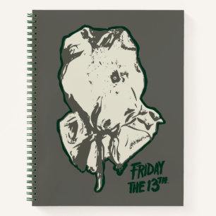Friday the 13th Jason Voorhees Burlap Sack Notebook