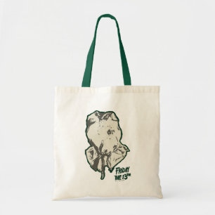 Friday the 13th   Jason Voorhees Burlap Sack Tote Bag