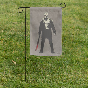 Friday the 13th Jason Voorhees Character Art Garden Flag